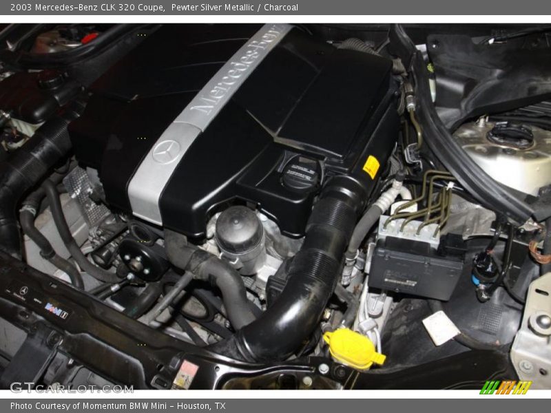 Pewter Silver Metallic / Charcoal 2003 Mercedes-Benz CLK 320 Coupe