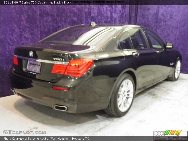 Jet Black / Black 2011 BMW 7 Series 750i Sedan