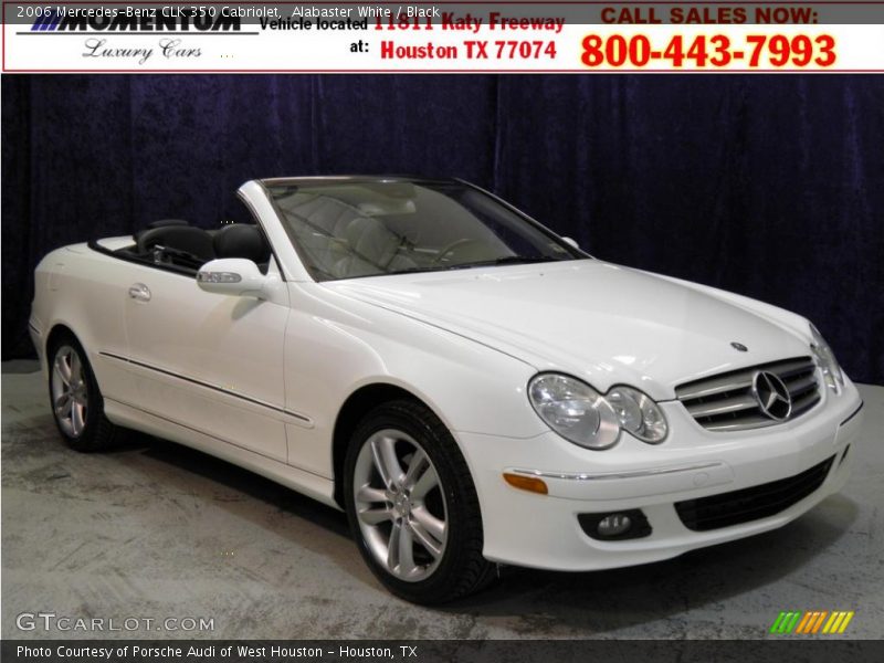 Alabaster White / Black 2006 Mercedes-Benz CLK 350 Cabriolet