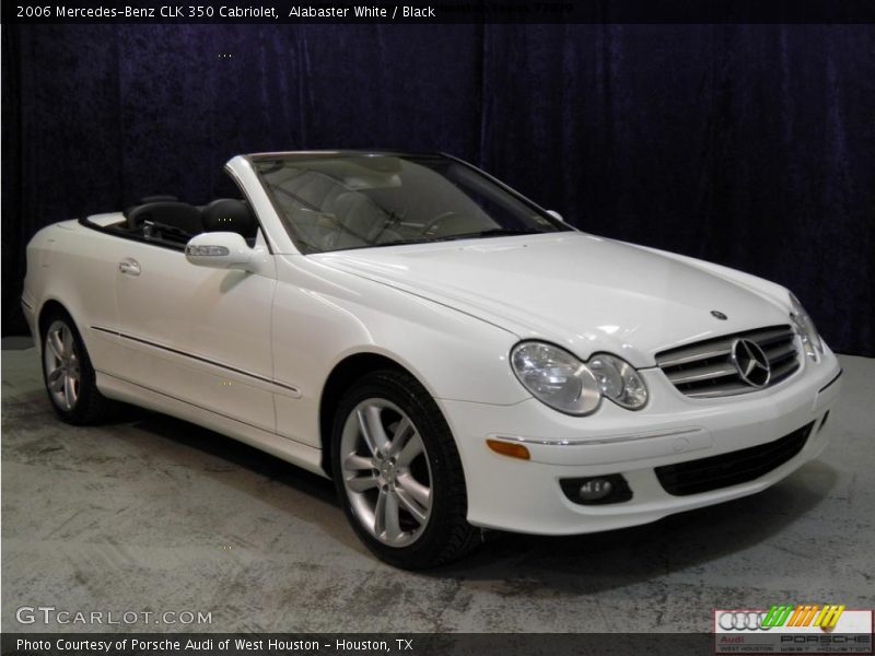 Alabaster White / Black 2006 Mercedes-Benz CLK 350 Cabriolet
