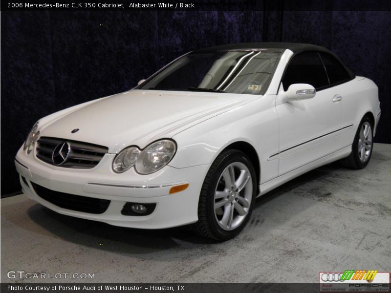 Alabaster White / Black 2006 Mercedes-Benz CLK 350 Cabriolet