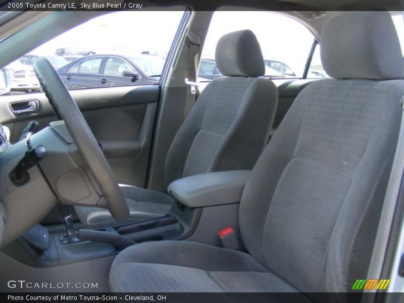 Sky Blue Pearl / Gray 2005 Toyota Camry LE