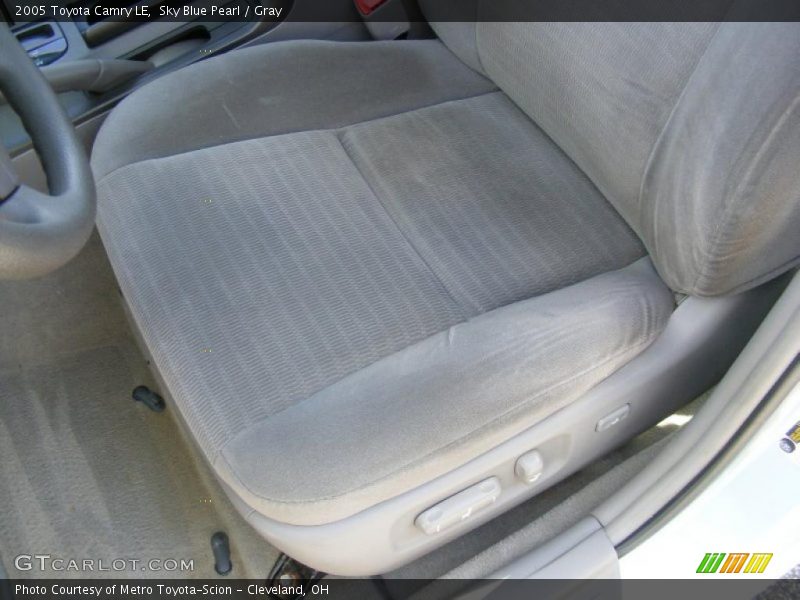 Sky Blue Pearl / Gray 2005 Toyota Camry LE