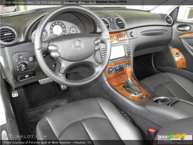 Alabaster White / Black 2006 Mercedes-Benz CLK 350 Cabriolet