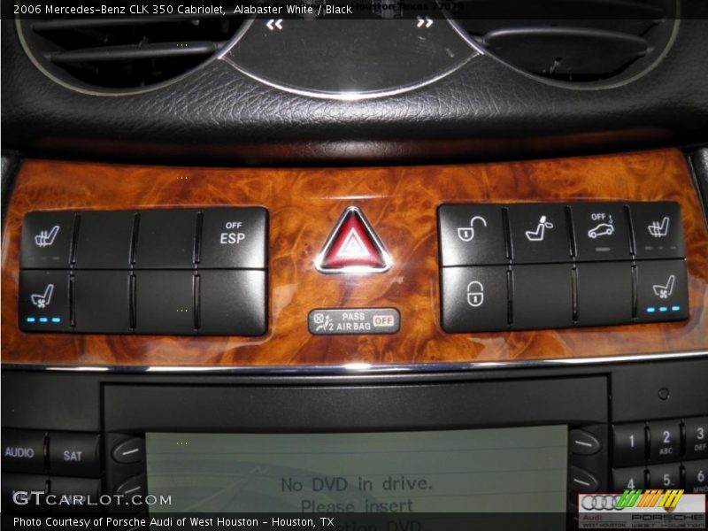 Alabaster White / Black 2006 Mercedes-Benz CLK 350 Cabriolet