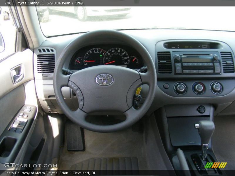 Sky Blue Pearl / Gray 2005 Toyota Camry LE