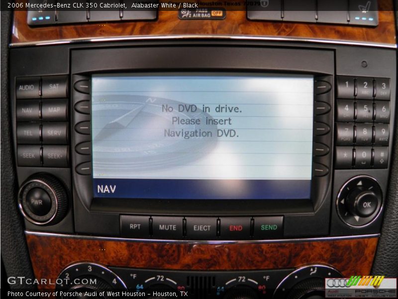 Alabaster White / Black 2006 Mercedes-Benz CLK 350 Cabriolet