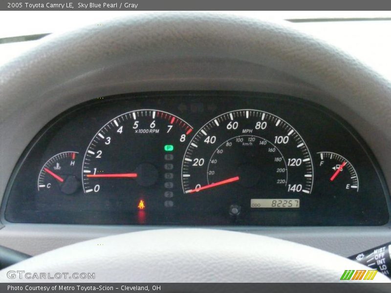 Sky Blue Pearl / Gray 2005 Toyota Camry LE