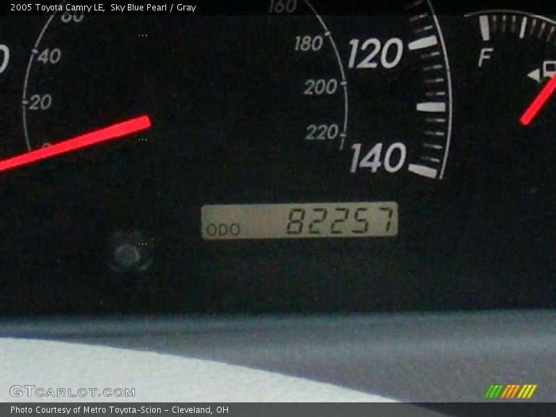 Sky Blue Pearl / Gray 2005 Toyota Camry LE