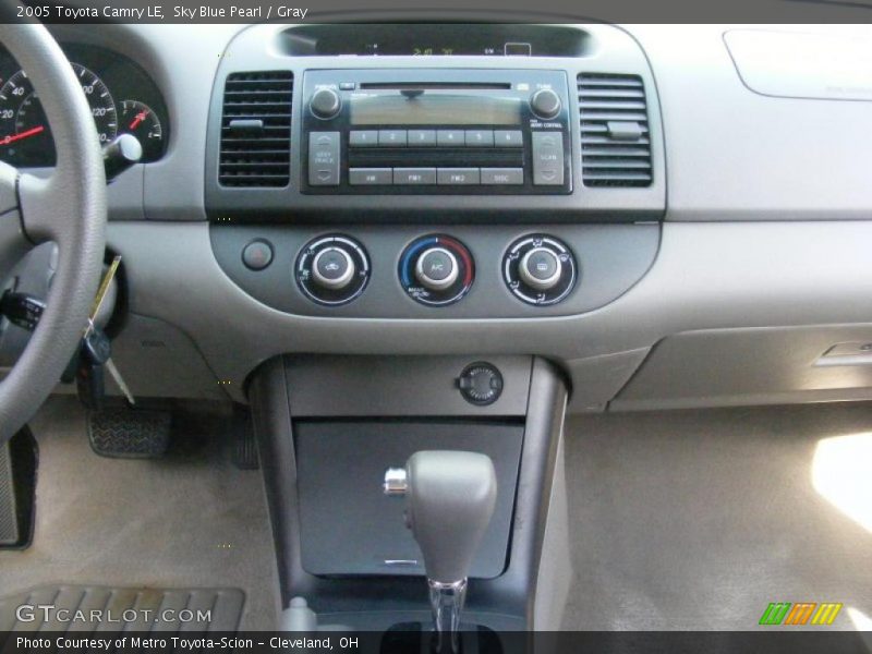 Sky Blue Pearl / Gray 2005 Toyota Camry LE