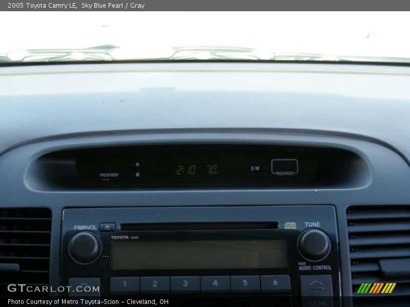Sky Blue Pearl / Gray 2005 Toyota Camry LE