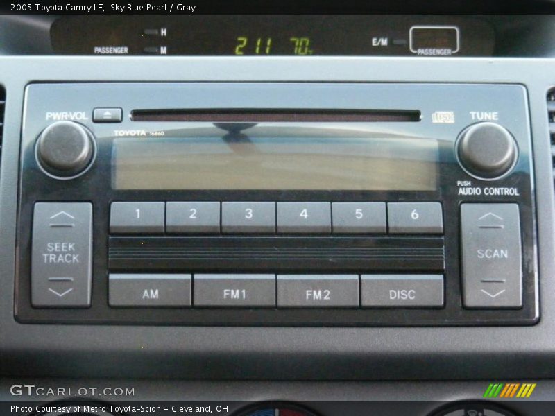 Sky Blue Pearl / Gray 2005 Toyota Camry LE