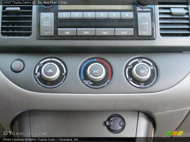 Sky Blue Pearl / Gray 2005 Toyota Camry LE