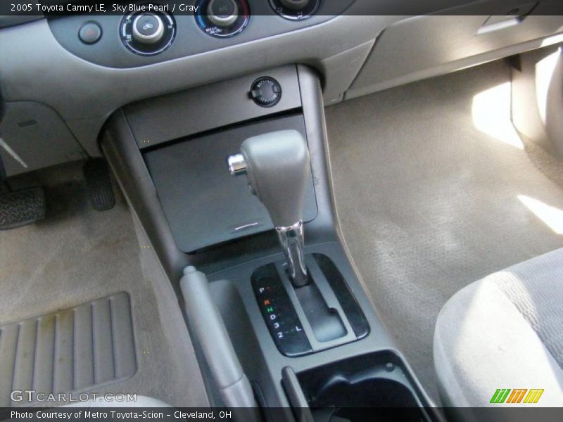 Sky Blue Pearl / Gray 2005 Toyota Camry LE