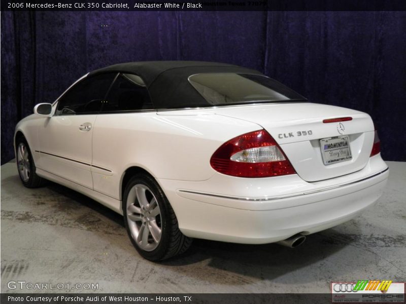 Alabaster White / Black 2006 Mercedes-Benz CLK 350 Cabriolet
