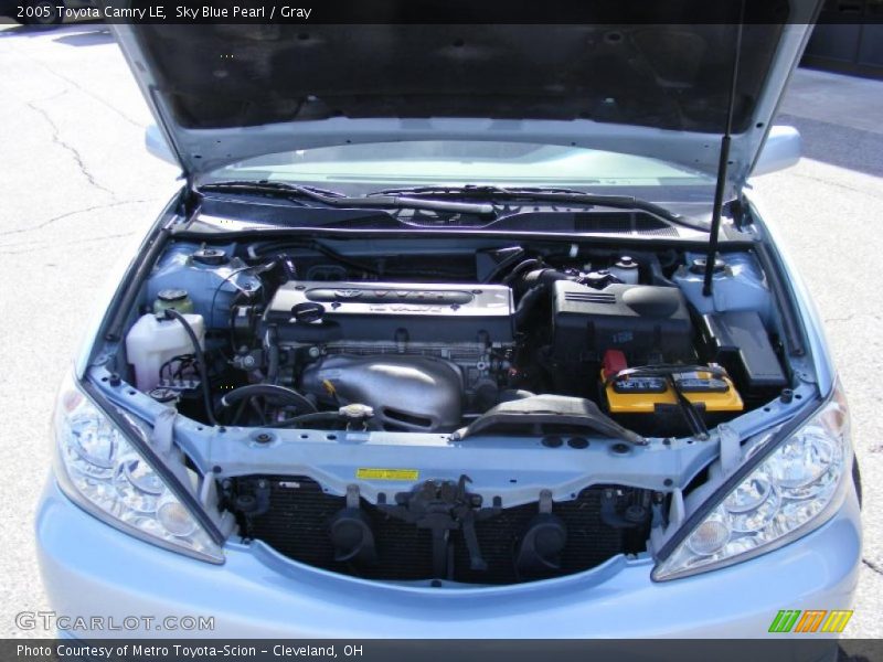 Sky Blue Pearl / Gray 2005 Toyota Camry LE