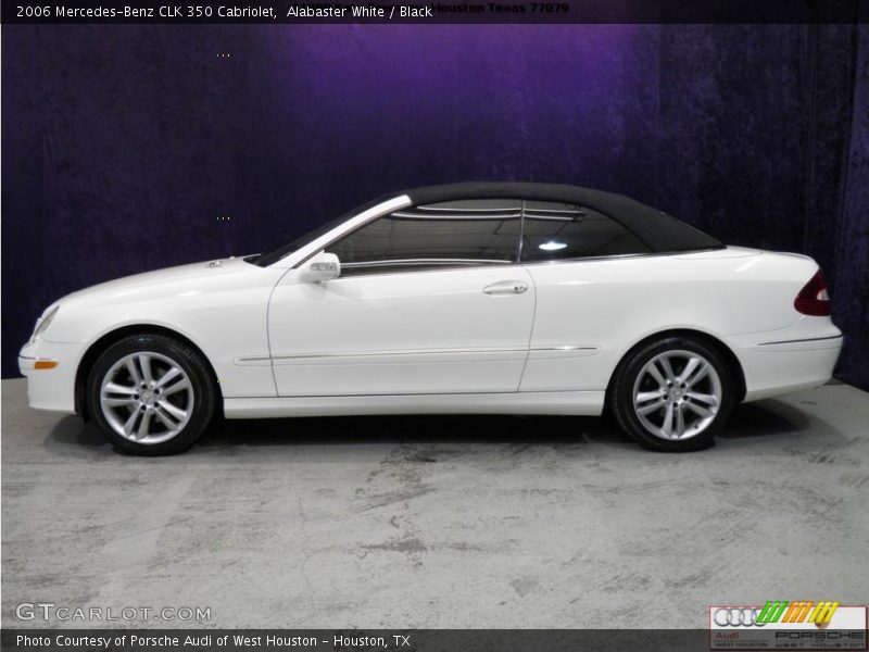 Alabaster White / Black 2006 Mercedes-Benz CLK 350 Cabriolet