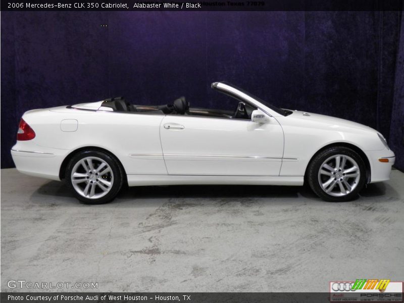 Alabaster White / Black 2006 Mercedes-Benz CLK 350 Cabriolet