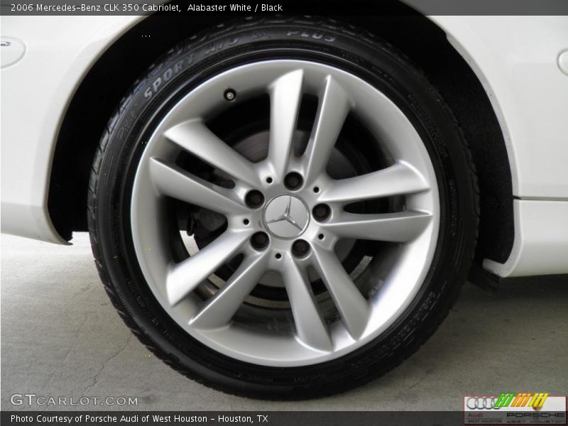 Alabaster White / Black 2006 Mercedes-Benz CLK 350 Cabriolet