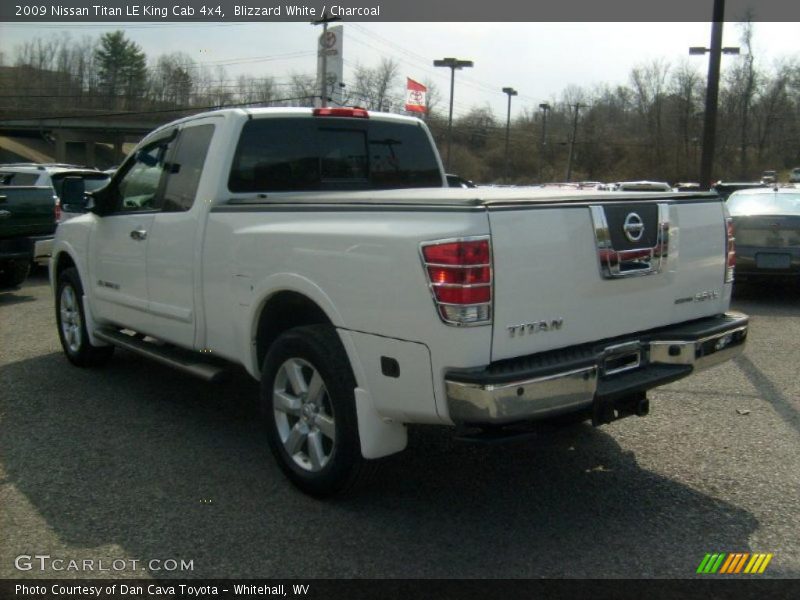 Blizzard White / Charcoal 2009 Nissan Titan LE King Cab 4x4