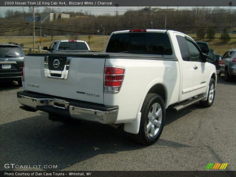 Blizzard White / Charcoal 2009 Nissan Titan LE King Cab 4x4