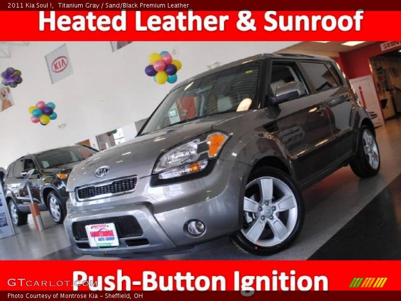 Titanium Gray / Sand/Black Premium Leather 2011 Kia Soul !