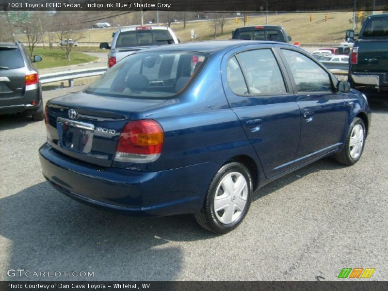 Indigo Ink Blue / Shadow Gray 2003 Toyota ECHO Sedan