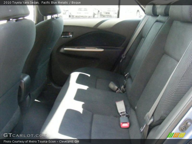 Pacific Blue Metallic / Bisque 2010 Toyota Yaris Sedan