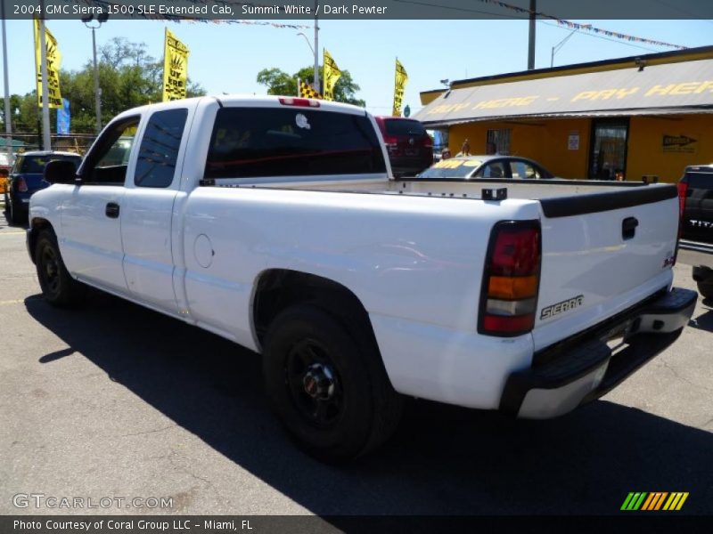 Summit White / Dark Pewter 2004 GMC Sierra 1500 SLE Extended Cab