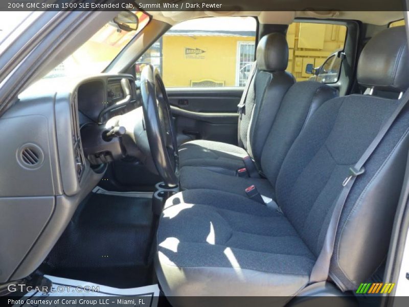 Summit White / Dark Pewter 2004 GMC Sierra 1500 SLE Extended Cab