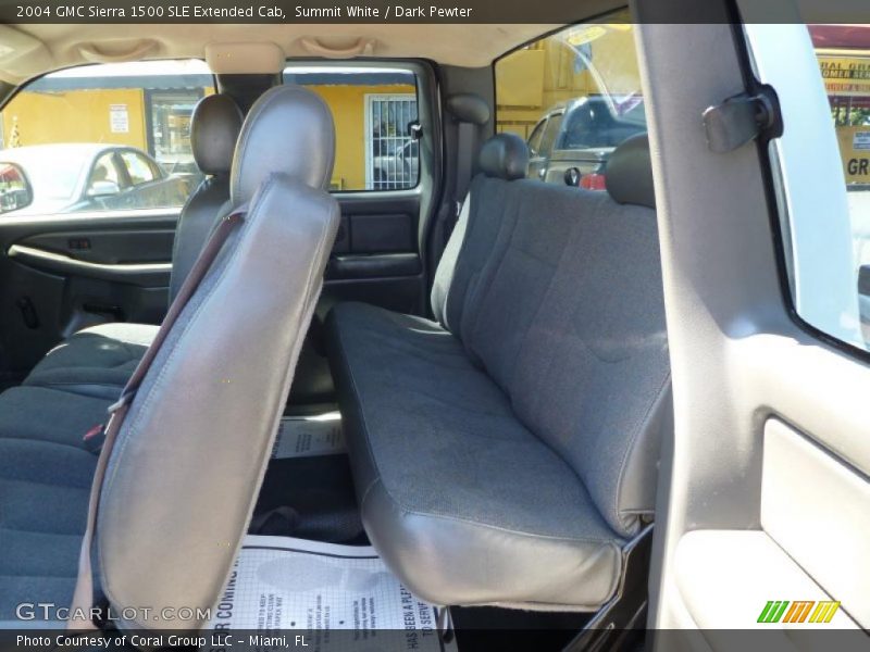Summit White / Dark Pewter 2004 GMC Sierra 1500 SLE Extended Cab