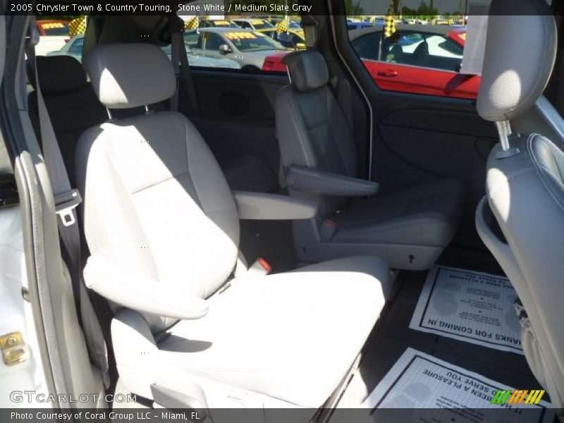 Stone White / Medium Slate Gray 2005 Chrysler Town & Country Touring