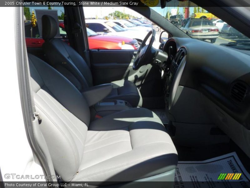 Stone White / Medium Slate Gray 2005 Chrysler Town & Country Touring