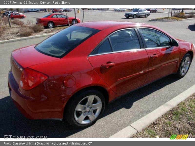 Crimson Red / Ebony 2007 Pontiac G6 Sedan