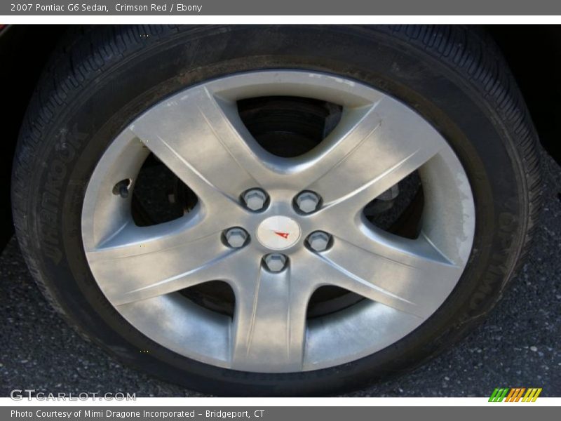 Crimson Red / Ebony 2007 Pontiac G6 Sedan