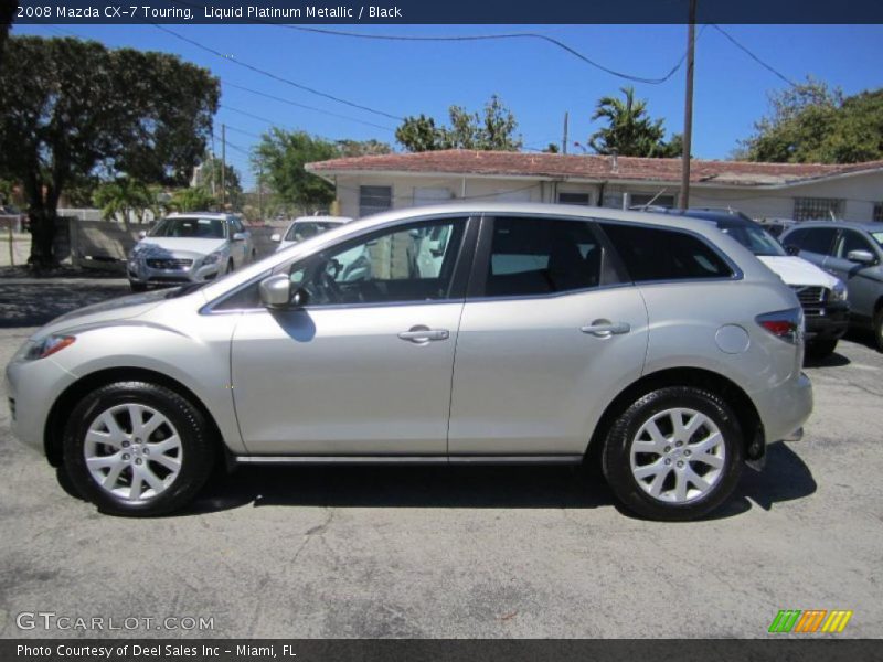 Liquid Platinum Metallic / Black 2008 Mazda CX-7 Touring