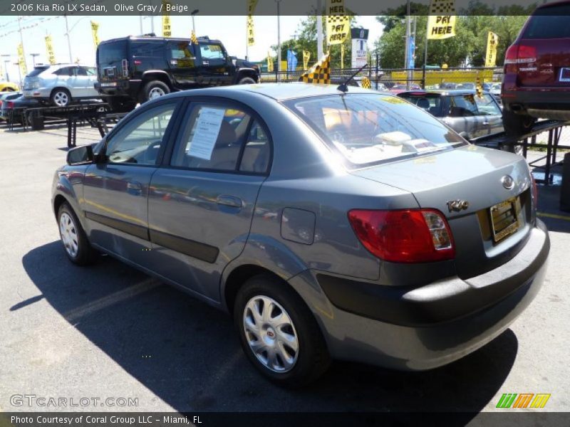 Olive Gray / Beige 2006 Kia Rio LX Sedan
