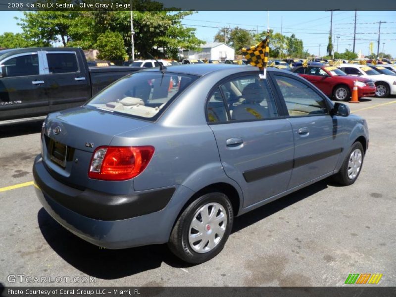 Olive Gray / Beige 2006 Kia Rio LX Sedan