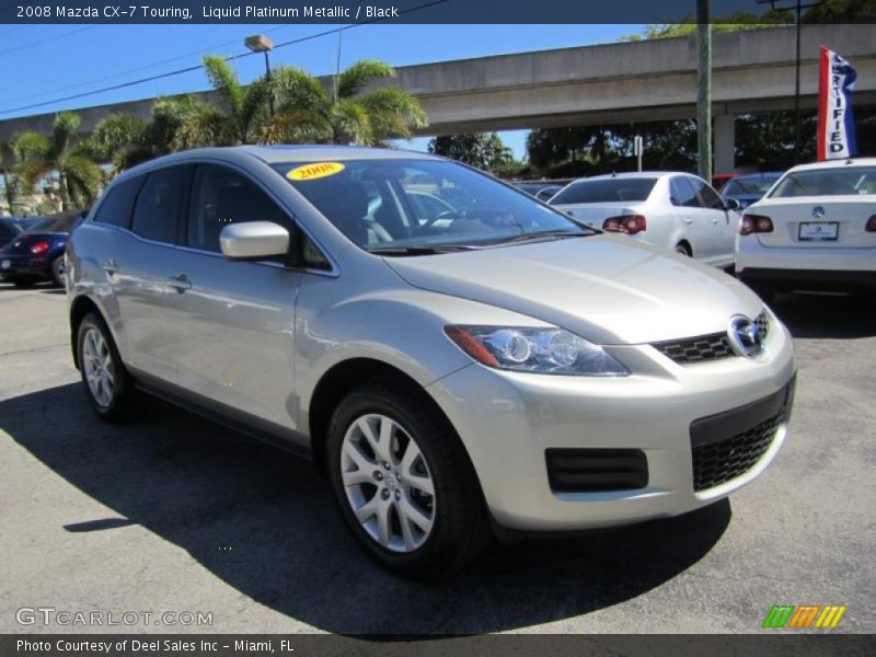 Liquid Platinum Metallic / Black 2008 Mazda CX-7 Touring