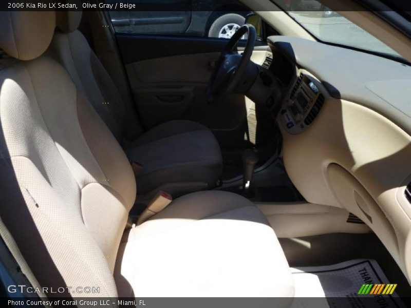 Olive Gray / Beige 2006 Kia Rio LX Sedan