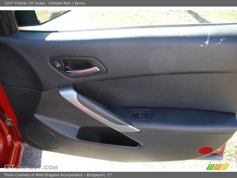 Crimson Red / Ebony 2007 Pontiac G6 Sedan