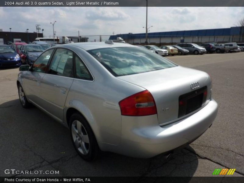 Light Silver Metallic / Platinum 2004 Audi A6 3.0 quattro Sedan