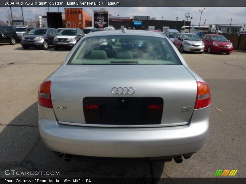 Light Silver Metallic / Platinum 2004 Audi A6 3.0 quattro Sedan