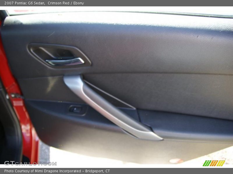 Crimson Red / Ebony 2007 Pontiac G6 Sedan