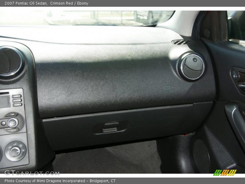 Crimson Red / Ebony 2007 Pontiac G6 Sedan