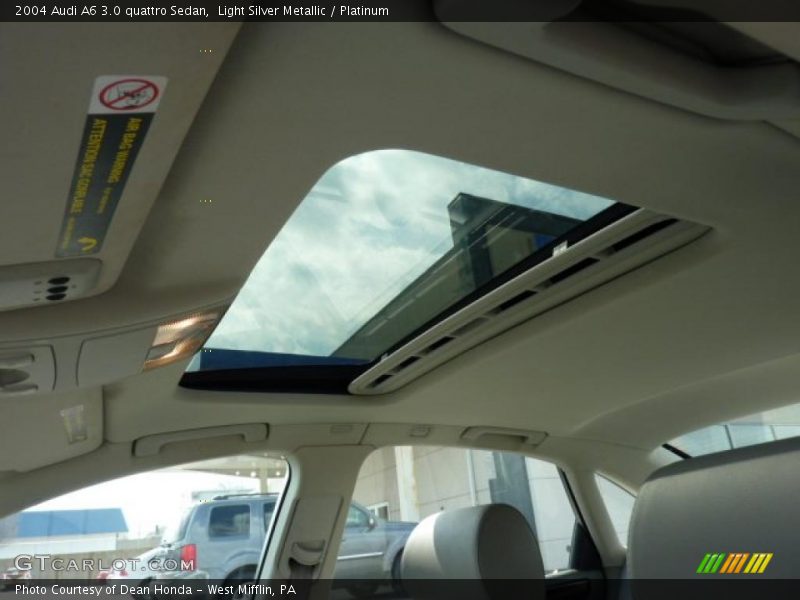 Light Silver Metallic / Platinum 2004 Audi A6 3.0 quattro Sedan
