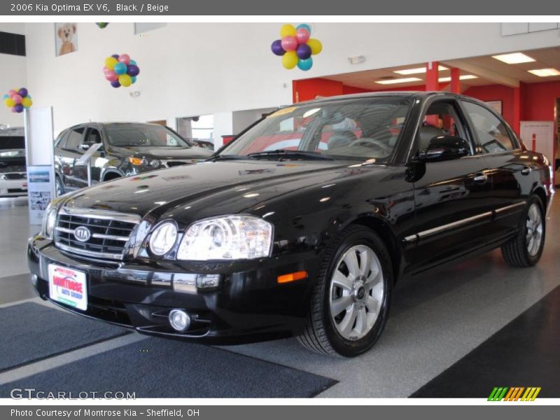 Black / Beige 2006 Kia Optima EX V6