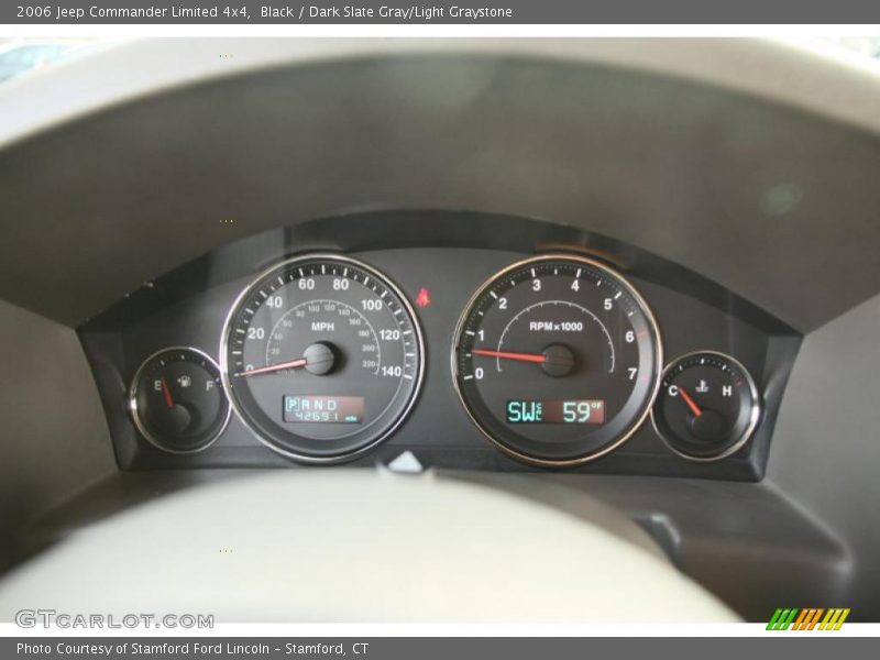 Black / Dark Slate Gray/Light Graystone 2006 Jeep Commander Limited 4x4