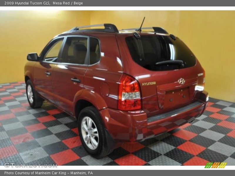 Mesa Red / Beige 2009 Hyundai Tucson GLS