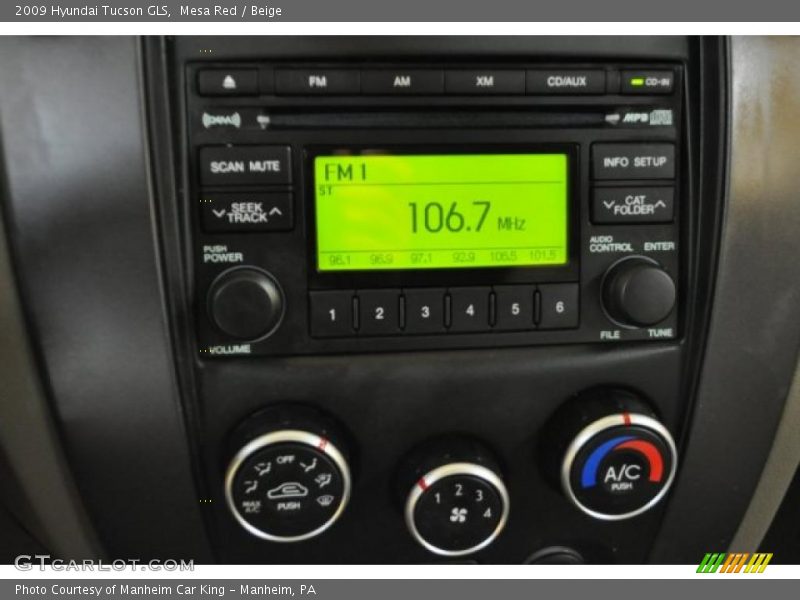 Mesa Red / Beige 2009 Hyundai Tucson GLS